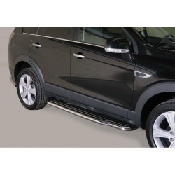 Marche pieds INOX 50 CHEVROLET CAPTIVA 2011- - accessoires 4X4 MISUTONIDA