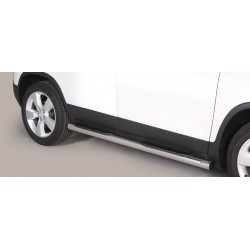 TUBES MARCHE PIEDS INOX 76 CHEVROLET TRAX 2013- accessoires 4x4 MISUTONIDA