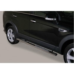 TUBES MARCHE PIEDS OVALE INOX DESIGN CHEVROLET CAPTIVA 2011- - accessoires 4X4 MISUTONIDA