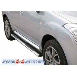 TUBES MARCHE PIEDS OVALE INOX 76 CITROEN C-CROSSER - accessoires 4X4 MISUTONIDA