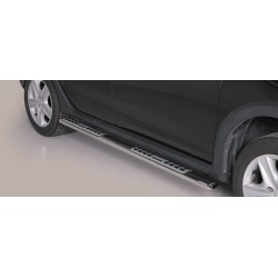 TUBES MARCHE PIEDS OVALE INOX DESIGN DACIA SANDERO STEPWAY 2013- CE accessoires 4x4 MISUTONIDA