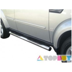 TUBES MARCHE PIEDS INOX 76 DODGE NITRO 2007- - accessoires 4X4 MISUTONIDA