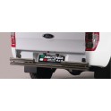 PARE CHOC ARRIERE DOUBLE TUBES INOX 63 FORD RANGER 2012- SUPER CABINE - accessoires 4x4