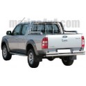 PARE CHOC ARRIERE DOUBLE TUBES INOX Ø 63 FORD RANGER 2007- 