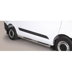 TUBES MARCHE PIEDS INOX 76 FORD TRANSIT CUSTOM VERSION COURTE 2013- (L1) - accessoires 4x4 MISUTONIDA