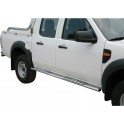 TUBES MARCHE PIEDS OVALE INOX DESIGN FORD RANGER 2009- - accessoires 4X4 MISUTONIDA