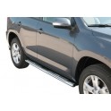 TUBES MARCHE PIEDS OVALE INOX DESIGN FORD RANGER DBLE CAB 2007- accessoire 4X4 MARINA