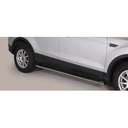 TUBES MARCHE PIEDS OVALE INOX FORD KUGA 2013- CE accessoires 4x4 MISUTONIDA