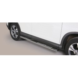 TUBES MARCHE PIEDS OVALE INOX DESIGN HONDA CR-V 2012- accessoires 4x4 MISUTONIDA