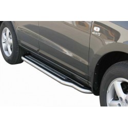 Marche pieds INOX 50 HYUNDAI SANTA FE 2006- - accessoires 4X4 MISUTONIDA