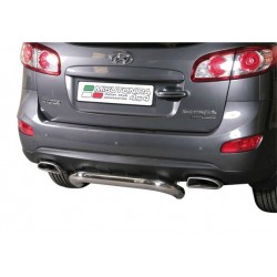 PARE CHOC ARRIERE INOX 76 HYUNDAI SANTA FE 5P 2010- - accessoires 4X4 MISUTONIDA