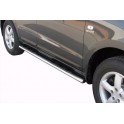 TUBES MARCHE PIEDS OVALE INOX 76 HYUNDAI SANTA FE 2006- - accessoires 4x4