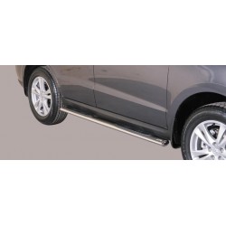 TUBES MARCHE PIEDS OVALE INOX 76 HYUNDAI SANTA FE 5P 2010- - accessoires 4X4 MISUTONIDA