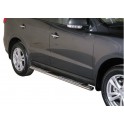 TUBES MARCHE PIEDS OVALE INOX DESIGN HYUNDAI SANTA FE 5P 2010- - accessoires 4X4 MISUTONIDA