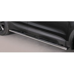 TUBES MARCHE PIEDS OVALE INOX HYUNDAI SANTA 2012- accessoires 4x4