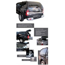 HARD TOP ACIER ISUZU DMAX 2012- DBL CAB NOIR (685) BLACK SAPHIRE