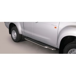 Marche pieds INOX 50 ISUZU DMAX SPACE CABINE 2012- - accessoires 4X4 MISUTONIDA