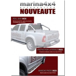 PROTECTION LATERALE ARRIERE INOX MTC 76 ISUZU D-MAX - accessoires 4X4 MISUTONIDA
