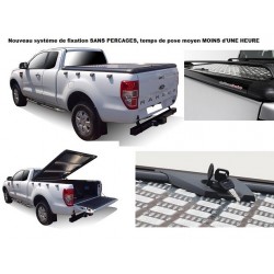 TONNEAU COVER ALU ISUZU D-MAX 2012- SPACE DOUBLE CAB LONGUE BENNE - UPSTONE EVOLVE accessoires 4x4 MISUTONIDA