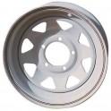 JANTE ACIER BLANCHE 15X7 5 TROUS TRIANGULAR JEEP WRANGLER/GCHEROKEE