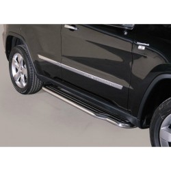 Marche pieds INOX 50 TOYOTA JEEP GRAND CHEROKEE 2011- - accessoires 4X4 MISUTONIDA