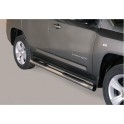 TUBES MARCHE PIEDS INOX Ø 76 JEEP COMPASS 2011- - accessoires 4X4 MISUTONIDA