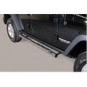 TUBES MARCHE PIEDS INOX Ø 76 JEEP WRANGLER 5P 2011- - accessoires 4X4 MISUTONIDA