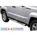 TUBES MARCHE PIEDS INOX Ø 76 JEEP CHEROKEE 2008- - accessoires 4X4 MISUTONIDA