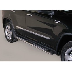 TUBES MARCHE PIEDS OVALE INOX DESIGN JEEP GRAND CHEROKEE 2011- - accessoires 4X4 MISUTONIDA