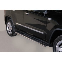 TUBES MARCHE PIEDS OVALE INOX 76 JEEP GRAND CHEROKEE 2011- - accessoires 4X4 MISUTONIDA