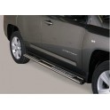 TUBES MARCHE PIEDS OVALE INOX DESIGN JEEP COMPASS 2011- - accessoires 4X4 MISUTONIDA