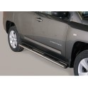 TUBES MARCHE PIEDS OVALE INOX DESIGN JEEP COMPASS 2011- - accessoires 4X4 MISUTONIDA