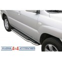 Marche pieds INOX Ø50 KIA SPORTAGE 2004- - accessoires 4X4 MISUTONIDA