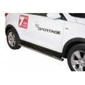 TUBES MARCHE PIEDS OVALE INOX 76 KIA SPORTAGE 2010- - accessoires 4X4 MISUTONIDA