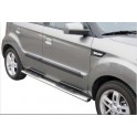 TUBES MARCHE PIEDS OVALE INOX DESIGN KIA SOUL 2009- accessoire 4X4 MARINA