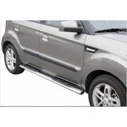 TUBES MARCHE PIEDS OVALE INOX DESIGN KIA SOUL 2009- accessoire 4X4 MARINA