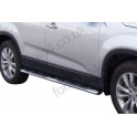 TUBES MARCHE PIEDS OVALE INOX Ø 76 KIA SORENTO 2009- accessoire 4X4 MARINA