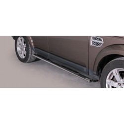 TUBES MARCHE PIEDS OVALE INOX 76 LAND ROVER DISCOVERY 4 2012- CE accessoires 4X4 MISUTONIDA