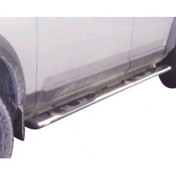 TUBES MARCHE PIEDS OVALE INOX Ø 76 LANDROVER DSICOVERY 3 2005- accessoires 4X4 MISUTONIDA
