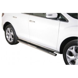 TUBES MARCHE PIEDS OVALE INOX 76 MAZDA CX7 2010- - accessoires 4X4 MISUTONIDA