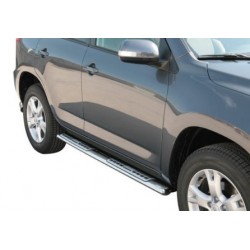 TUBES MARCHE PIEDS OVALE INOX DESIGN MAZDA BT50 DOUBLE CAB 2007/2009 accessoire 4X4 MARINA