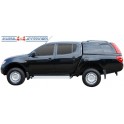 HARD TOP ACIER MITSU L200 DBL CAB 2006- BENNE COURTE NOIR (X08) VITRE AV COULISSANTE