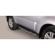 Marche pieds INOX 50 MITSUBISHI PAJERO 3P 2012- - accessoires 4X4 MISUTONIDA