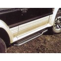 Marche pieds INOX Ø50 MITSUBISHI PAJERO 3 PORTES 2.8L 1996- 2004 accessoire 4X4 MARINA