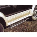 Marche pieds INOX Ø50 MITSUBISHI PAJERO 5 PORTES 2.8L 1996- 2004 accessoire 4X4 MARINA