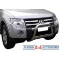 MEDIUM BAR INOX Ø 63 MITSUBISHI PAJERO DID 2007- CE - accessoires 4X4 MISUTONIDA