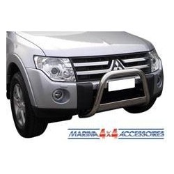 MEDIUM BAR INOX Ø 63 MITSUBISHI PAJERO DID 2007- CE - accessoires 4X4 MISUTONIDA