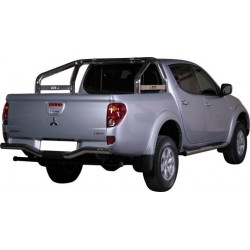 PARE CHOC ARRIERE INOX Ø 76 MITSUBISHI L200 2010- DOUBLE CAB