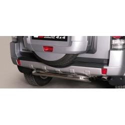 PARE CHOCS ARRIERE INOX 76 MITSUBISHI PAJERO 3P 2012- - accessoires 4X4 MISUTONIDA