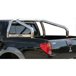 ROLL BAR INOX DOUBLE TUBE Ø 76 MITSUBISHI L200 2006- AV MARQUAGE DOUBLE CAB